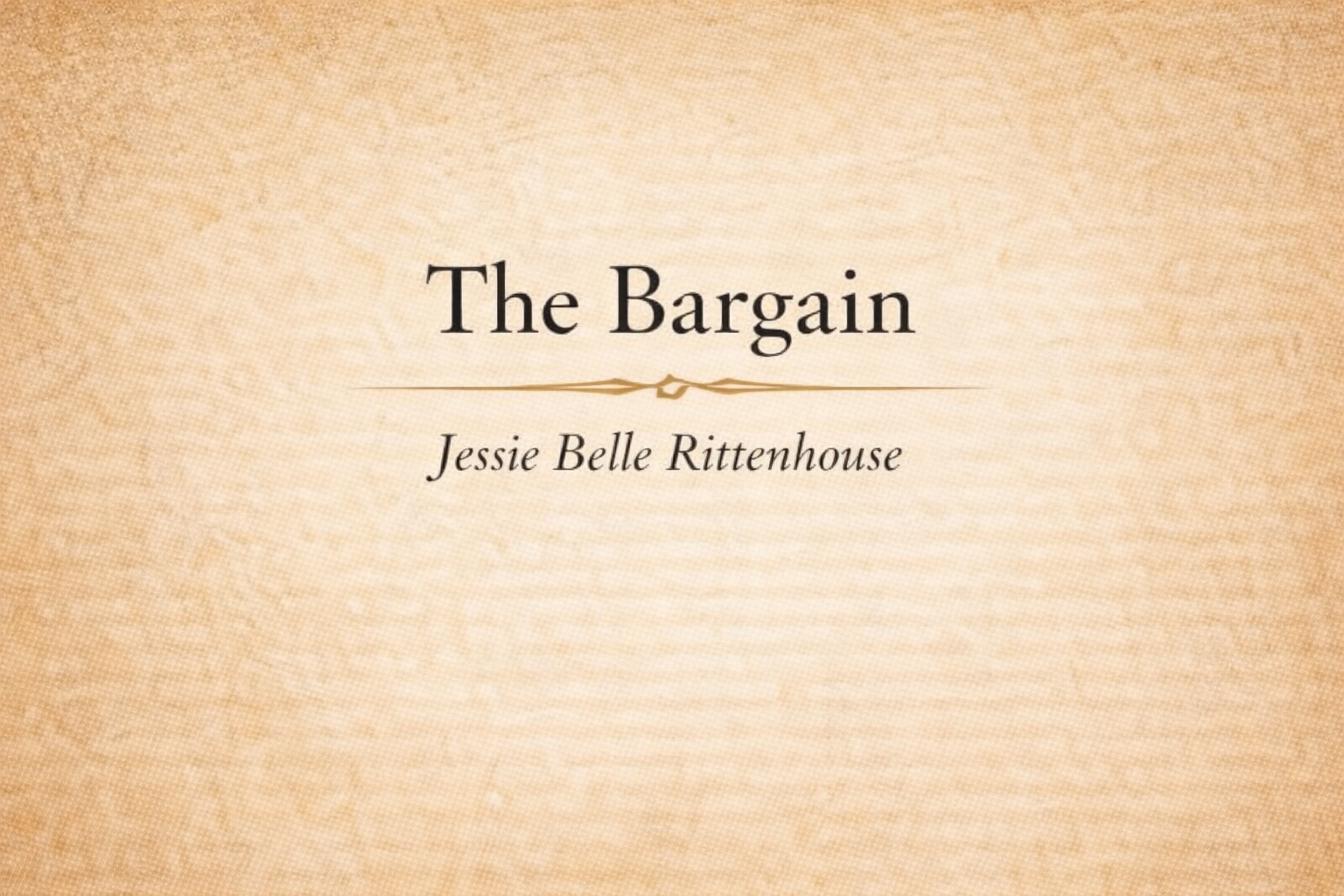 The Bargain